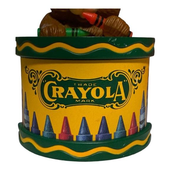 Crayola Teddy Bear Crayon Box Christmas Ornament by Binney & Smith Vintage 1992 - Picture 5 of 11